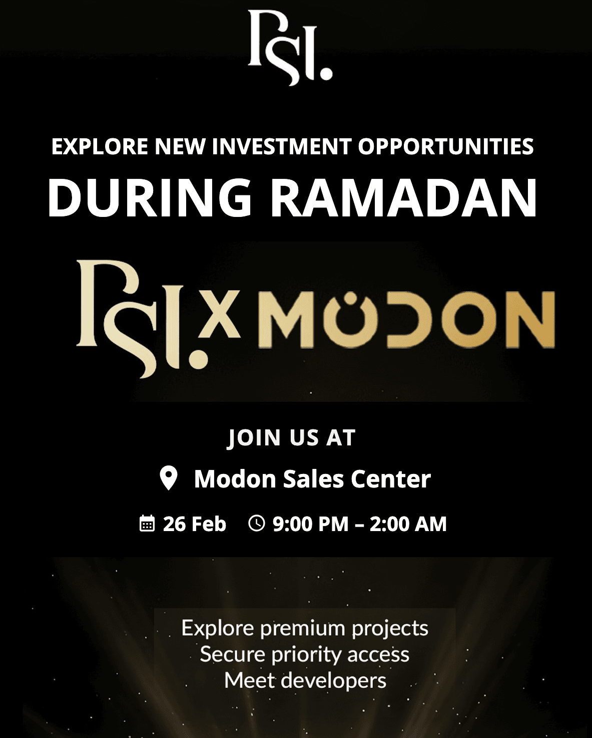 Secure Your Seat for 26 Feb Suhoor Event! 