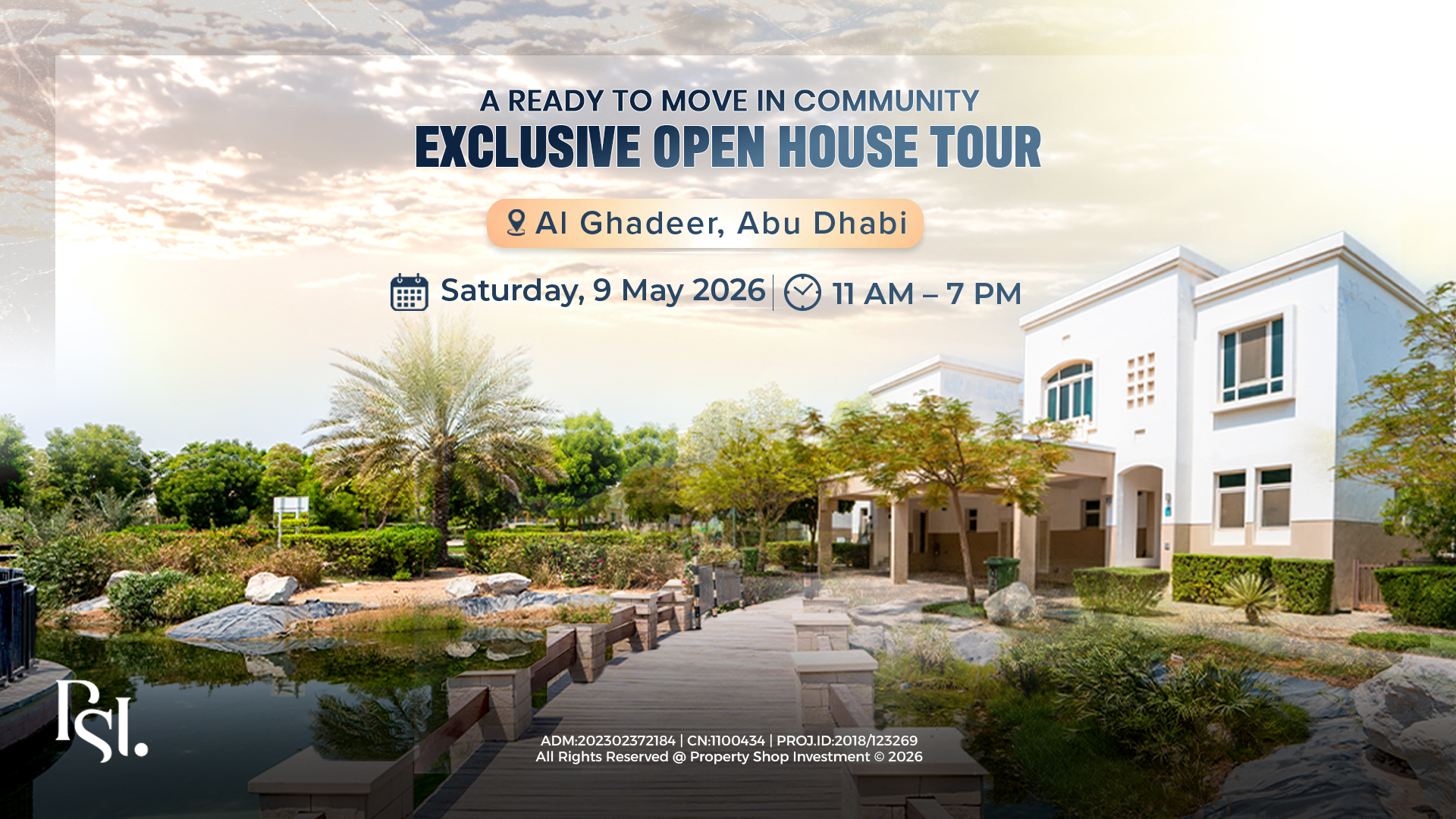 Banner for Al Ghadeer Open House